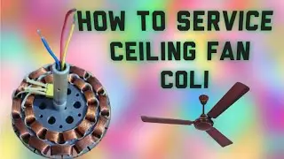 How to service ceiling fan coil/A.K-Tech fix...