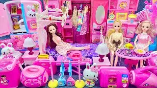 14 Minutes Satisfying with Unboxing Cute Barbie Princess Bedroom＆Furniture Play Set ASMR｜Review Toys
