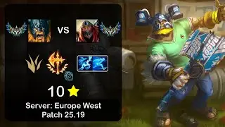 Olaf Jungle vs Zed - EUW Challenger - Patch 25.19