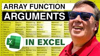 Excel - Mastering Excel Array Formulas: Tips & Tricks for Function Arguments - Episode 632