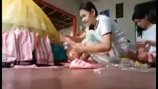 RECYCLABLE DRESS FOR SCHOOL PAGEANT/PREPARATION
