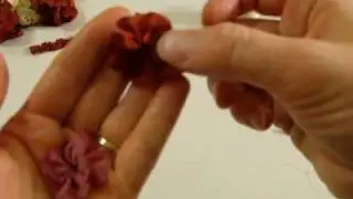Seam Binding - Crinkle Ribbon Flower