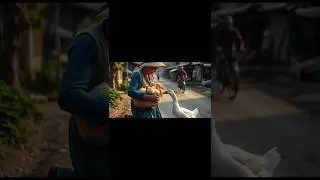 ek Garib dadi aur duck🦆 #ai#duck#save#viralshorts