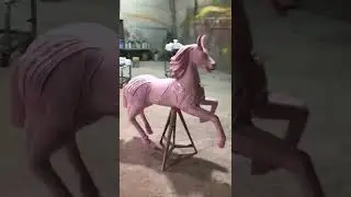 fiberglass carousel decoration can load 100kg adult