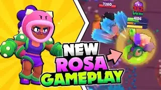 NEW BRAWLER ROSA GAMEPLAY & FULL STATS + STAR POWER BREAKDOWN IN BRAWL STARS! NEW UPDATE!