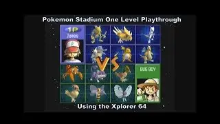 Pokemon Stadium Brock One-Level Playthrough using the Xplorer 64 (Red Label) for N64 :D #Nintendo