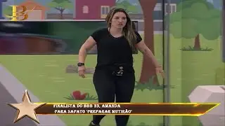 Finalista do BBB 23, Amanda  para Sapato 'preparar mutir&atilde;o'