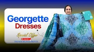 Georgette Dresses on Offer by Anitha Reddy \\ Trends block prints \\