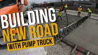 Pouring Concrete Road, Pump Truck Late! Ep. 3 | Brush College Road Project