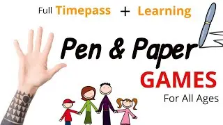 Pen and Paper Games in Hindi | 90's games| Funny Indoor Games | Childhood Games