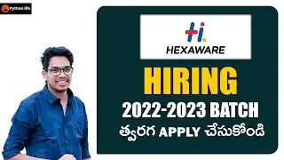Hexaware Hiring 2022-2023 Batches | IT job Notifications in Telugu