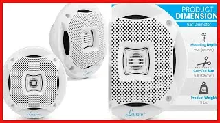 6.5&rdquo; Dual Waterproof Marine Speakers - 400W 4Ohm Outdoor Car/Boat Radio Stereo Speakers Waterproof