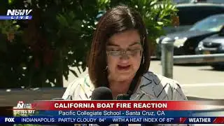 SCHOOL REACTION: Pacific Collegiate School spokeswoman reads statement on boat fire
