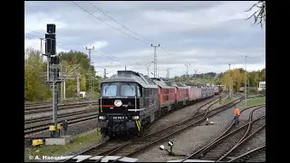 Lokzug aus dem Stillstandsmanagement Chemnitz - 8 Loks gehen auf die Reise
