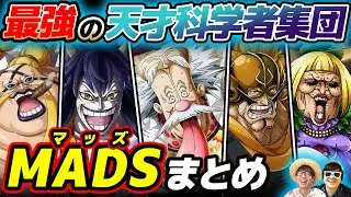 【 ワンピース 】メンバー・能力・現在は？ベガパンクを筆頭にした天才科学者集団MADS(マッズ)まとめ！ONE PIECE
