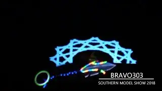 AMAZING RC LED Copter Night Flight - Southern Model Show 2018 | Day One