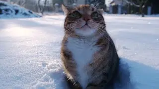Rei Conquers Deep Snow Drifts! ❄️🐾 | Cute Cat's Winter Expedition!