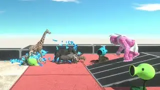 ARBS BATTLE MODERN MAMMALS & PREHISTORIC CAN DEFEAT PINK GORO THE GIANT - ARBS