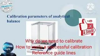 Calibration parameters of analytical balance first time in telugu