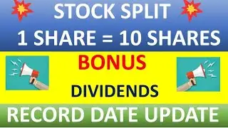1 share = 10 shares 💥 stock split 💥 dividend 💥 WPIL LTD | NHC FOODS LTD | elecon engineering company