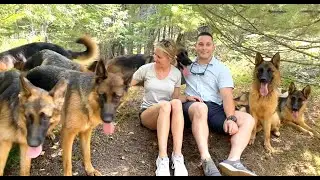 The Amazing GERMAN SHEPHERD! Hike with 10 shepherds