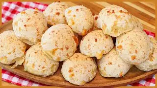 A MELHOR RECEITA DE PÃO DE QUEIJO I 3 INGREDIENTES I Receitas de Pai