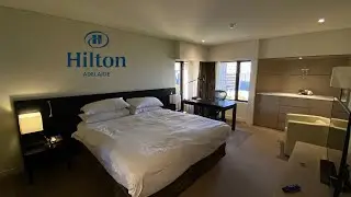 🌆 HILTON ADELAIDE 🌆 // MODERN FIVE STAR HOTEL // Full Hotel Tour + Review of Room 1208