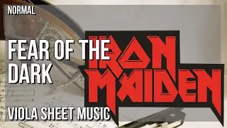 Viola Sheet Music: How to play Fear of the Dark by Iron Maiden