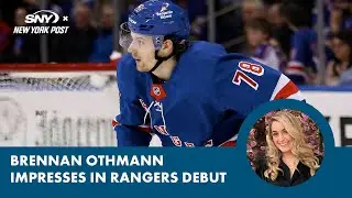 Brennan Othmann impresses for Rangers in NHL debut against Blackhawks, Connor Bedard