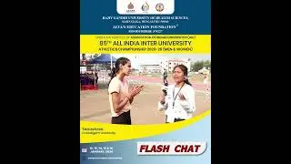 Flash Chat with Tanushree, Chandigarh University | 85th AIU Championship
