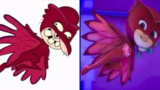 PJ Masks Power Up! | Catboy, Gekko & Owlette Epic Fan Art Transformation