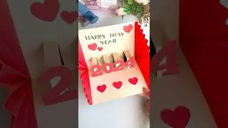Happy New Year Card #shorts #art #diy #youtubeshorts