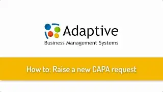 CAPA Software | How to: Raise a Corrective Action Request in CAPA Manager