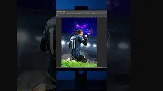 Football Poster design tutorial in Photoshop #shorts