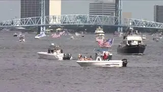 Jacksonville rally for President Trump’s birthday draws more than 1,000 boats