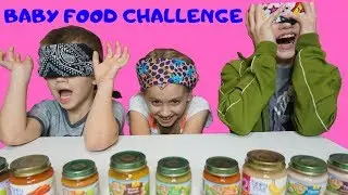 Blindfolded Baby Food Challenge (Taste Testing Gross Baby Food)