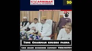 Telangana state haj committee Chairman moulana Syed Shah Ghulam Afzal Biyabani (Khusro pasha)