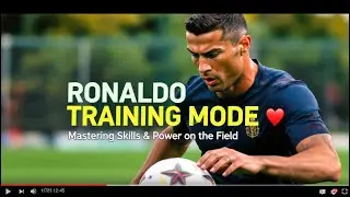 RONALDO TRAINING MODE ⚽🔥 | Master Football Skills & Power
