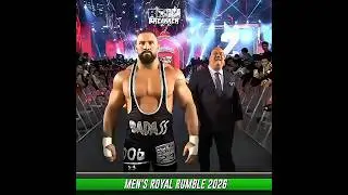 A MYSTERY SUPERSTAR STOMPS BRONBRAKER DURING ROYAL RUMBLE ENTRANCE#wwe#bronbreakker#sethrollins#raw
