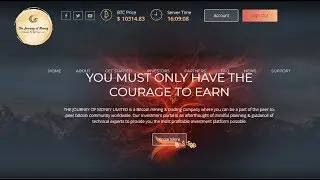 The journey of money - Среднедоходный хайп проект thejourneyofmoney.trade
