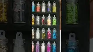 glitter powder manicure set #shorts #ytshorts #glitter