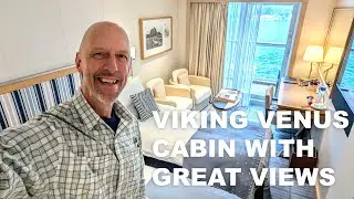 Экскурсия по каюте с балконом на круизном лайнере Viking Venus