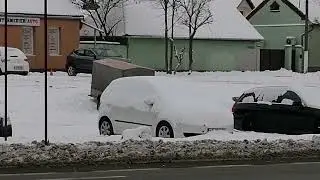 Zăpadă în Arad - Snow in Romania - රුමෙනියාවට වැටුණු හිම