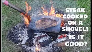 Prime Grade Ribeye Cooked on a Shovel