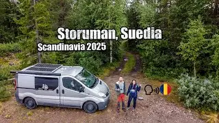 Campare cu Dubița pe o plajă retrasă în Storuman, Suedia / Scandinavia 2025