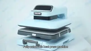 Fully automatic heat press machine,Double tube heating, 38 * 38cm working size