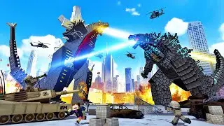 GODZILLA ESPAÇO Vs GODZILLA BATALHAM NO MINECRAFT !! ( KAIJUS )
