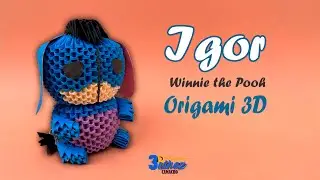 Cómo Hacer a Igor en Origami 3D - Winnie the pooh / Bethoz Camacho