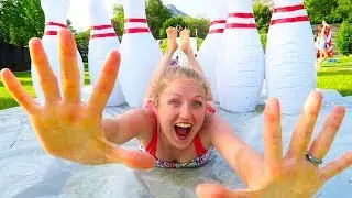 EPIC SLIP N SLIDE BOWLING!