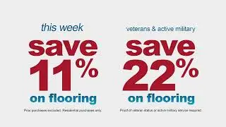 Limited time savings on famous brand flooring from The Carpet Garage!